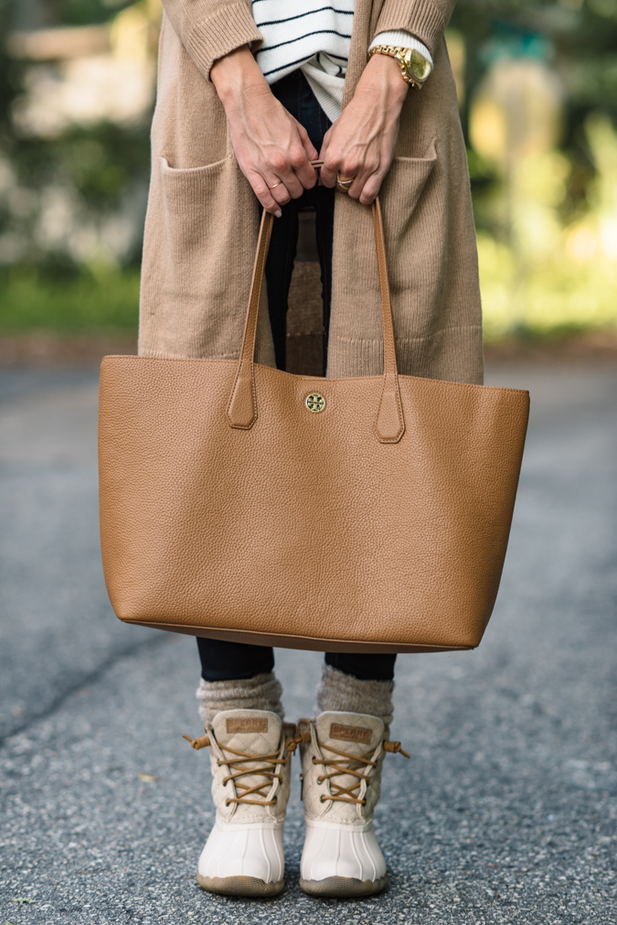 taupe sperry duck boots