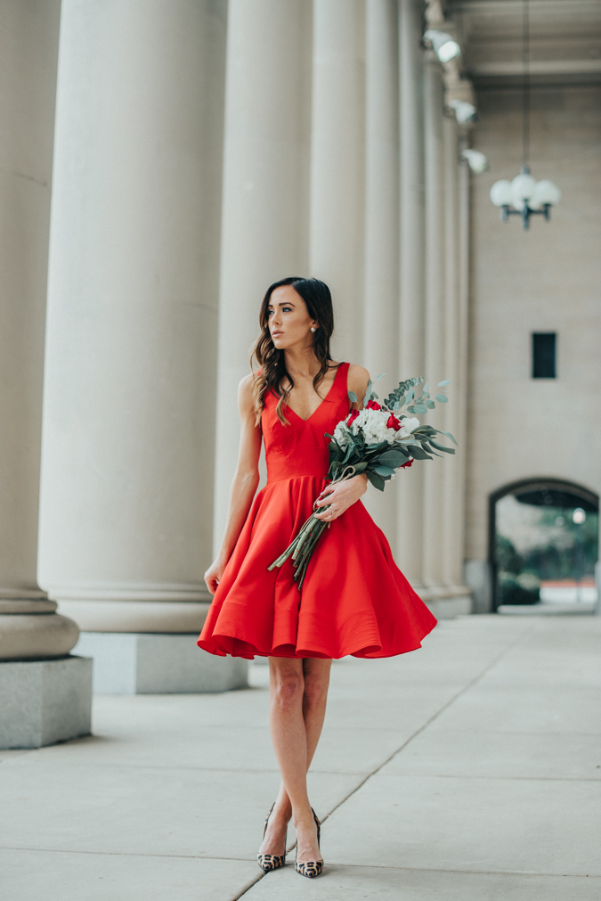 valentines day outfit idea, Valentine's Day, red dress, lady in red