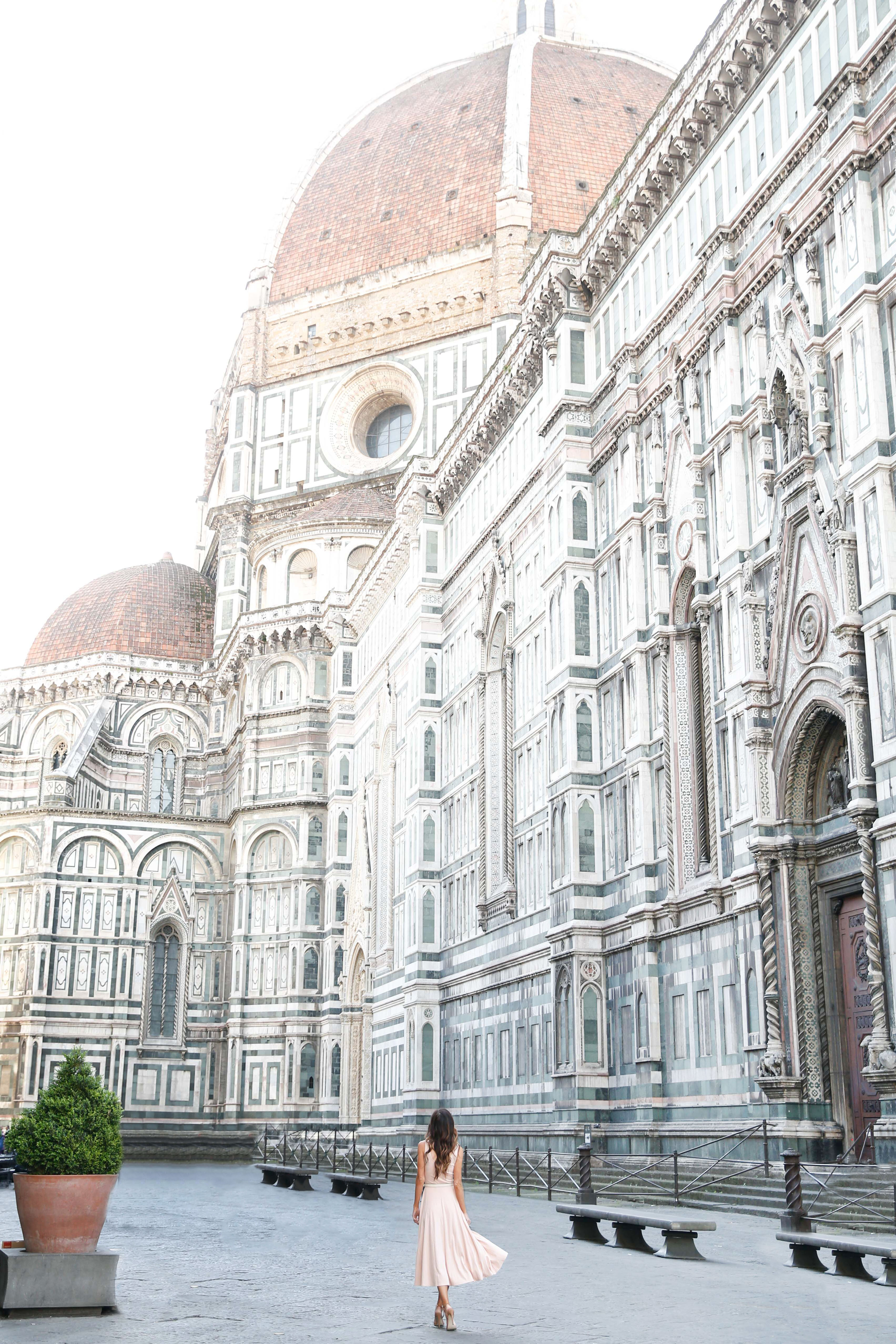 florence, the duomo, pink dress, summer style