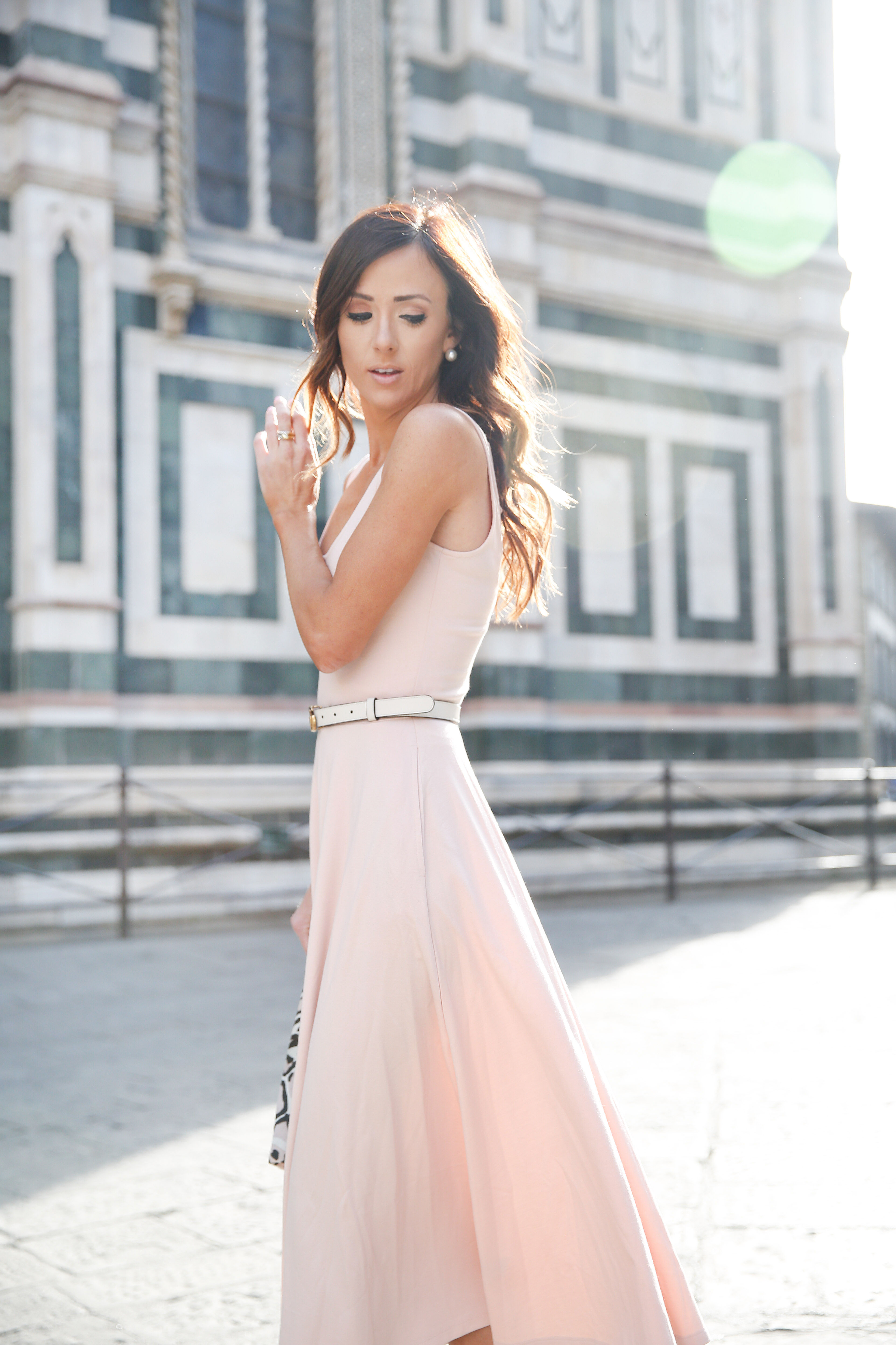 florence, the duomo, pink dress, summer style