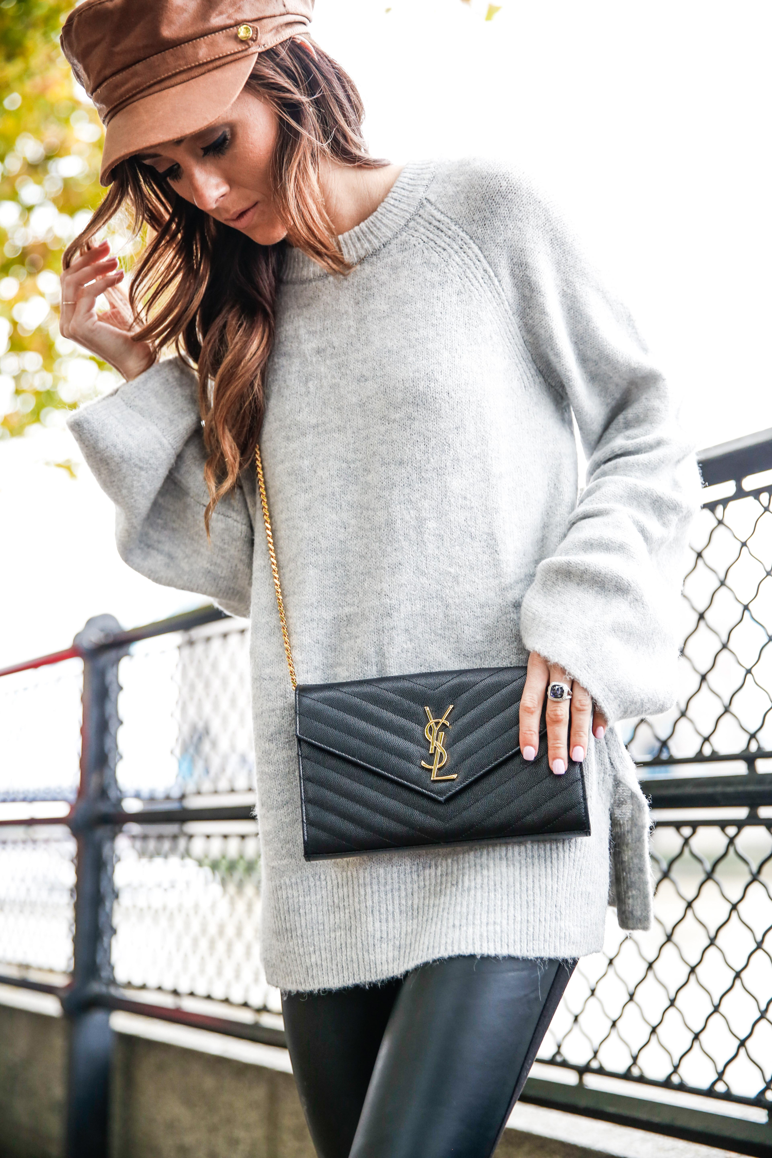 YSL College handbag casual outfit