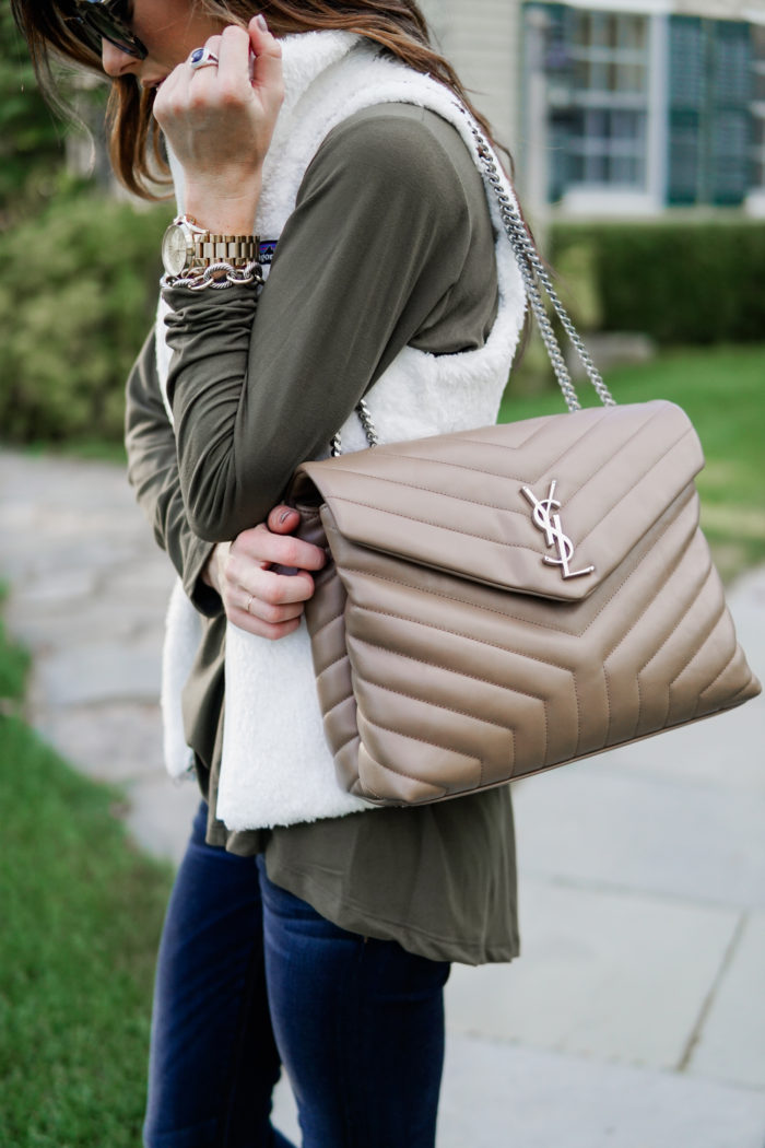 YSL College handbag casual outfit