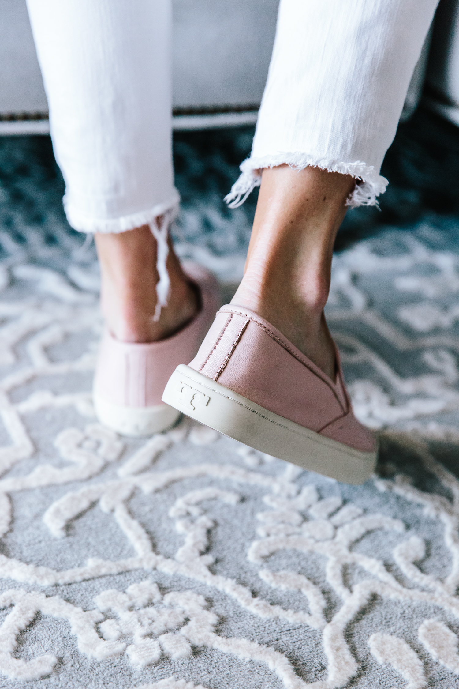 Pink slip on sneakers sales outfit