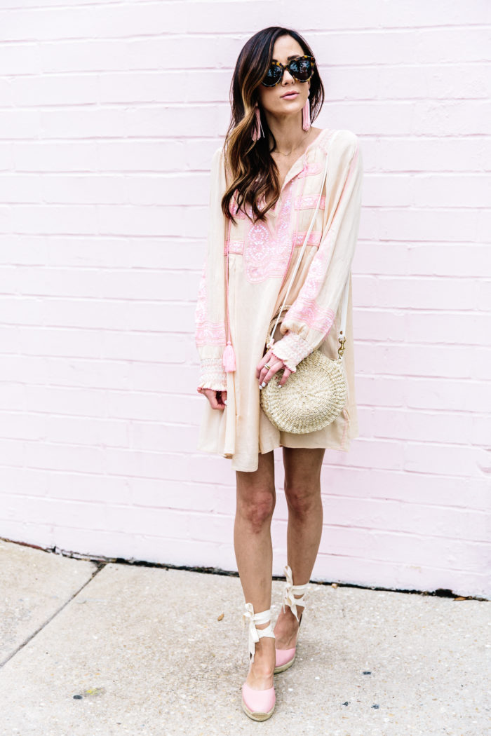 Haley Dress - Pale Pink