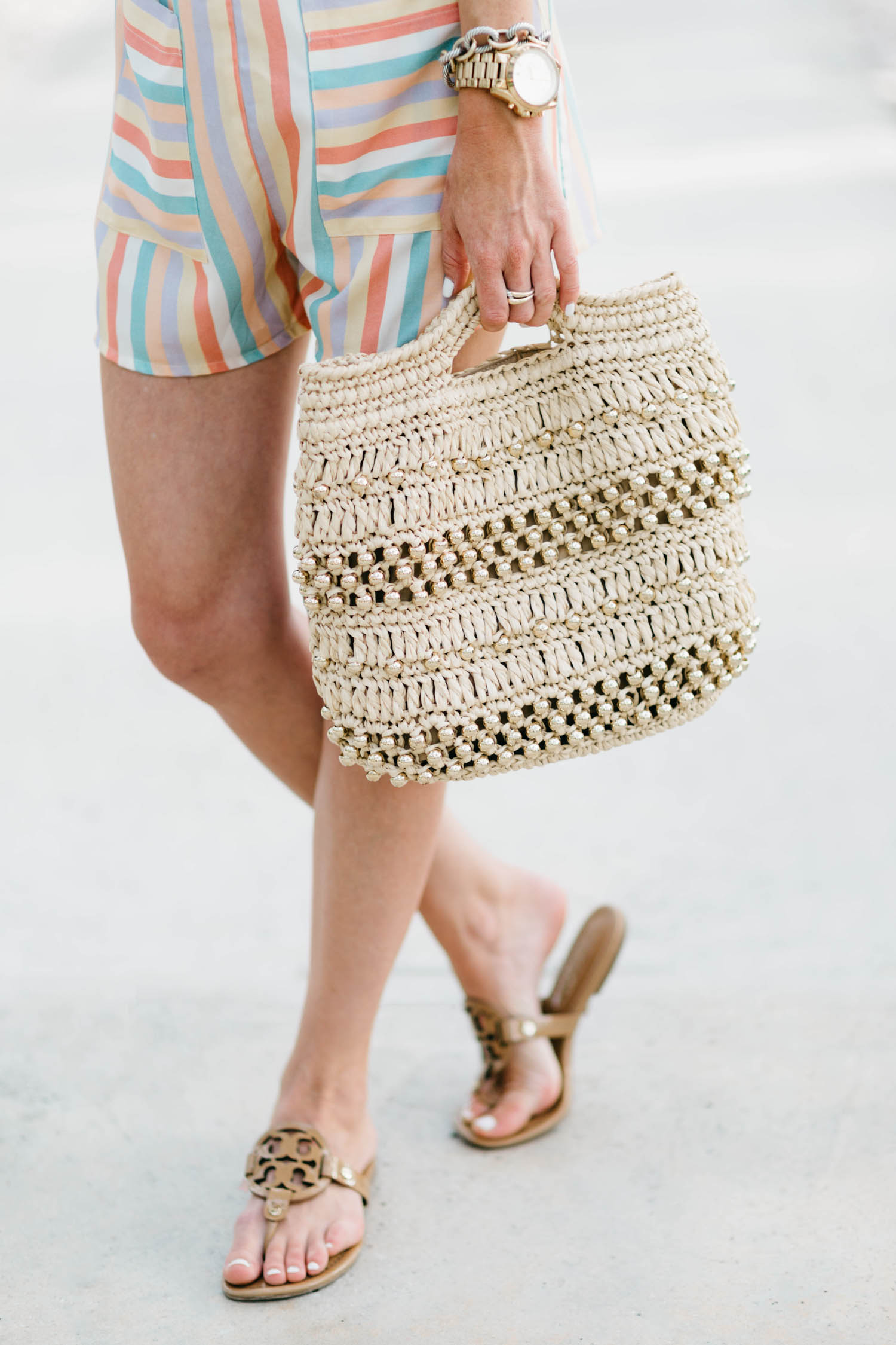 stripe romper