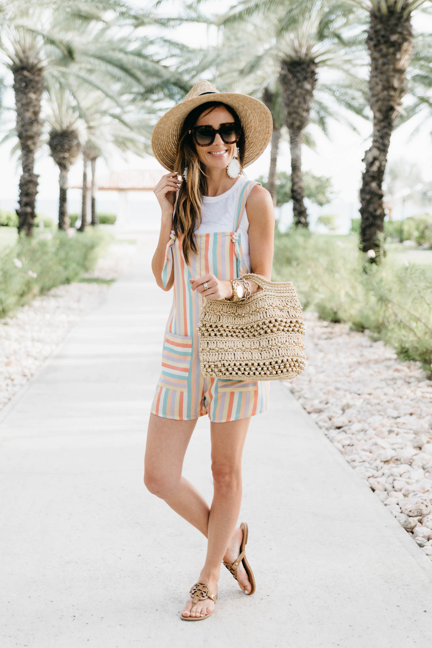 stripe romper