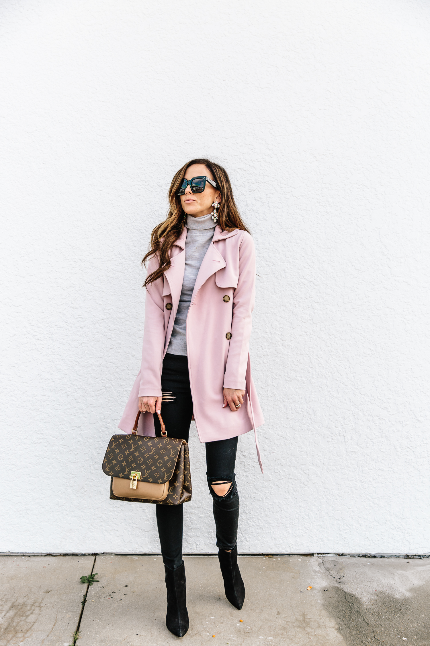 Abercrombie pink clearance trench coat