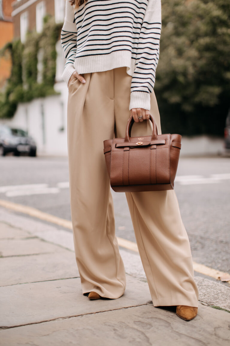 ruched wide leg trousers